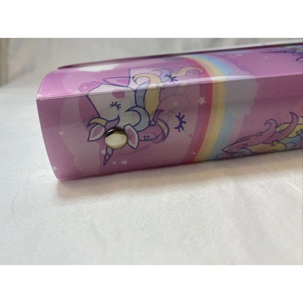 U Style Collection 1.in 3 Ring Pink Binder Hologram Unicorns 